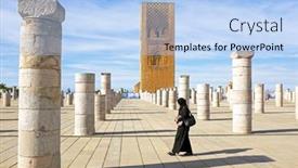  Presentation with rabat - Slide set consisting of rabat-morocco-october-15-2013 background and a  colored foreground