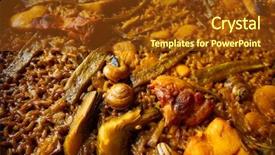  Presentation with rabbit - Slide set with  background and a  colored foreground