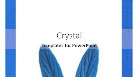  Presentation with frame border - Beautiful presentation design featuring rabbit-bunny-ears-made backdrop and a white colored foreground