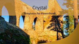  Presentation with czech republic - Slide set featuring rabies - castle velhartice south bohemia czech background and a gold colored foreground