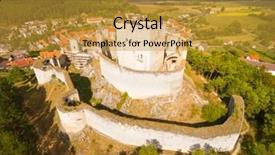  Presentation with gothic castle - Amazing PPT layouts having rabies - ruins of gothic castle rabi backdrop and a gold colored foreground