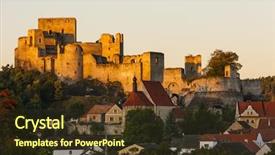 Presentation with czech republic - Amazing slide set having rabies - ruins of rabi castle czech backdrop and a tawny brown colored foreground