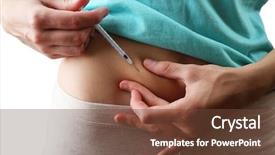  Presentation with rabies - Presentation design enhanced with rabies - woman doing shot in stomach background and a tawny brown colored foreground