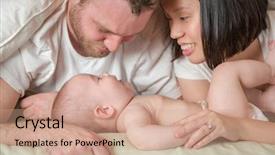  Presentation with mother baby - Amazing PPT layouts having race chinese and caucasian baby backdrop and a  colored foreground