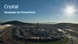  Presentation with nascar - Beautiful presentation featuring race day for the nascar backdrop and a ocean colored foreground