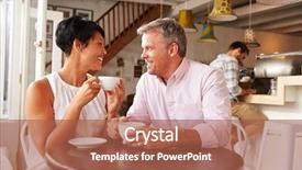  Presentation with people all ages - Slide set having race ethnicity - middle aged people meeting background and a red colored foreground