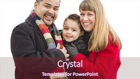  Presentation with winter family - Amazing slides having race family dressed in winter backdrop and a  colored foreground