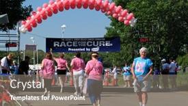  Presentation with breast cancer - PPT layouts enhanced with race-for-breast-cancer-foundation background and a gray colored foreground