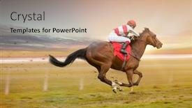  Presentation with shaving - PPT layouts enhanced with race-horse-with-jockeys background and a soft green colored foreground