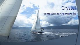  Presentation with stormy sea - Theme consisting of race in a stormy sea background and a  colored foreground