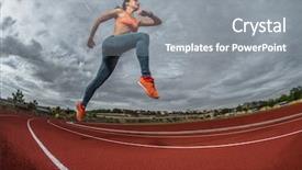  Presentation with tartan - Slide deck having race on a tartan background and a gray colored foreground