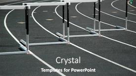  Presentation with race track - PPT layouts with race track background and a dark gray colored foreground