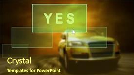  Presentation with racecar - Theme with racecar - car in the fire outdoors background and a  colored foreground