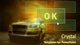  Presentation with racecar - Colorful slide deck enhanced with racecar - car in the fire outdoors backdrop and a tawny brown colored foreground