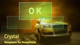  Presentation with racecar - PPT layouts enhanced with racecar - car in the fire outdoors background and a tawny brown colored foreground