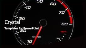  Presentation with instrument - PPT theme with racecar - car instrument panel dashboard closeup background and a  colored foreground