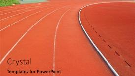  Presentation with raceway - Colorful slide deck enhanced with raceway-viewed-from-the-track backdrop and a red colored foreground