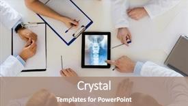  Presentation with spine surgery - Slides featuring rachis - medicine healthcare and surgery concept background and a coral colored foreground