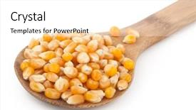  Presentation with seeds - Amazing PPT theme having raci - corn seeds with wooden spoon backdrop and a  colored foreground