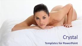  Presentation with woman nude erotic - Slide deck enhanced with happy couple checking pregnancy test background and a light gray colored foreground