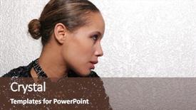  Presentation with triathlon run woman - Presentation theme with racial profiling - sexy biracial woman background and a tawny brown colored foreground