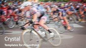  Presentation with wolf pack - Amazing slide set having racing bikes - blurred image of a pack backdrop and a gray colored foreground