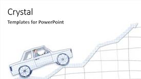  Presentation with driving - Presentation theme enhanced with racing cartoon - young man driving car made background and a  colored foreground