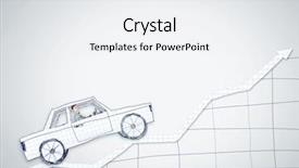  Presentation with car racing - Presentation consisting of racing cartoon - young man driving car made background and a white colored foreground