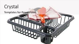  Presentation with brush - Slide deck having rack and brush for washing background and a  colored foreground