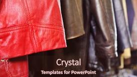  Presentation with flea - Cool new PPT layouts with rack in a flea market backdrop and a wine colored foreground