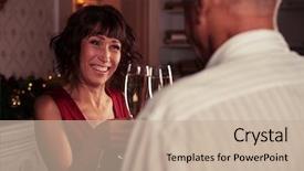  Presentation with shot - Audience pleasing PPT theme consisting of rack shot of beautiful senior backdrop and a mint green colored foreground