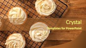  Presentation with cooling system of engine - Amazing presentation design having rack with delicious carrot muffin backdrop and a red colored foreground