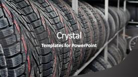  Presentation with tires - Amazing presentation theme having rack with variety of car backdrop and a gray colored foreground