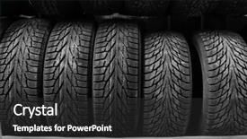  Presentation with tires - Amazing presentation theme having rack with variety of car backdrop and a  colored foreground