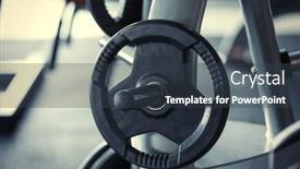  Presentation with weight - Colorful theme enhanced with rack-with-weight-plates backdrop and a tawny brown colored foreground