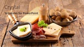  Presentation with potato - Cool new theme with raclette-cheese-with-meat backdrop and a coral colored foreground