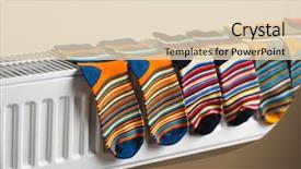  Presentation with socks - Slides consisting of radaition - colorful socks are being drying background and a lemonade colored foreground