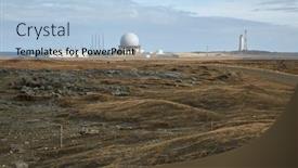  Presentation with radar - PPT theme featuring radar-dome-in-iceland background and a  colored foreground