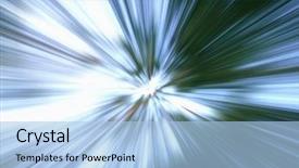  Presentation with blue green - Cool new presentation with radial - blue green background zooming effect backdrop and a light blue colored foreground