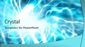  Presentation with blue flow - Audience pleasing PPT layouts consisting of radial graphics - abstract blue energy flow backdrop and a arctic colored foreground