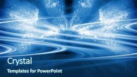  Presentation with abstract - Slides consisting of radial graphics - computer designed abstract background background and a ocean colored foreground