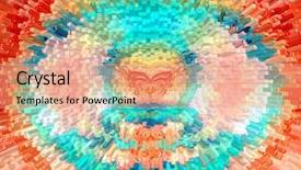  Presentation with tech design abstract technology - PPT theme enhanced with conceptual close up of euros with two credit cards background and a coral colored foreground