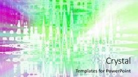  Presentation with abstract - PPT theme consisting of radial graphics - computer designed colorful abstract background background and a soft green colored foreground