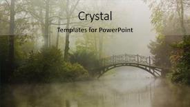  Presentation with waikiki old - PPT theme with radiance brown - autumn - old bridge background and a light gray colored foreground