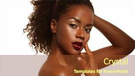  Presentation with african beauty - Theme consisting of radiance brown - fashion and beauty concept attractive background and a tawny brown colored foreground