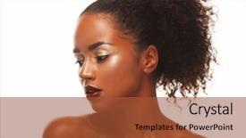  Presentation with africa fashion - Colorful theme enhanced with radiance brown - fashion and beauty concept attractive backdrop and a red colored foreground