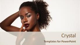  Presentation with africa fashion - Slide deck having radiance brown - fashion and beauty concept attractive background and a lemonade colored foreground