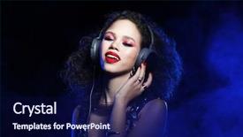  Presentation with africa fashion - Amazing slide deck having radiance brown - fashion and beauty concept attractive backdrop and a navy blue colored foreground