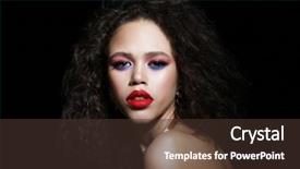  Presentation with african beauty - Beautiful PPT layouts featuring radiance brown - fashion and beauty concept attractive backdrop and a tawny brown colored foreground