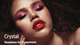  Presentation with african beauty - Cool new PPT theme with radiance brown - fashion and beauty concept attractive backdrop and a tawny brown colored foreground